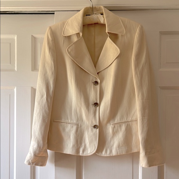 Ellen Tracy linen and silk jacket - Picture 1 of 7